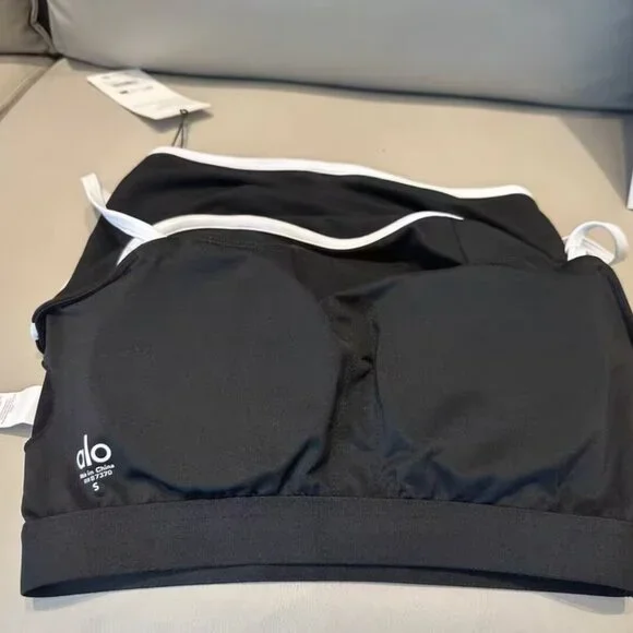 Alo Yoga Airbrush Streamlined Skirt - Black/White - Picture 4 of 5